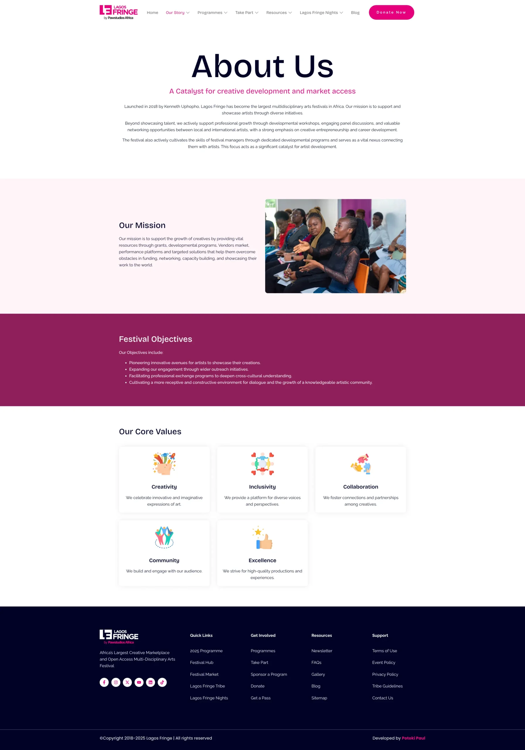 lagos fringe website