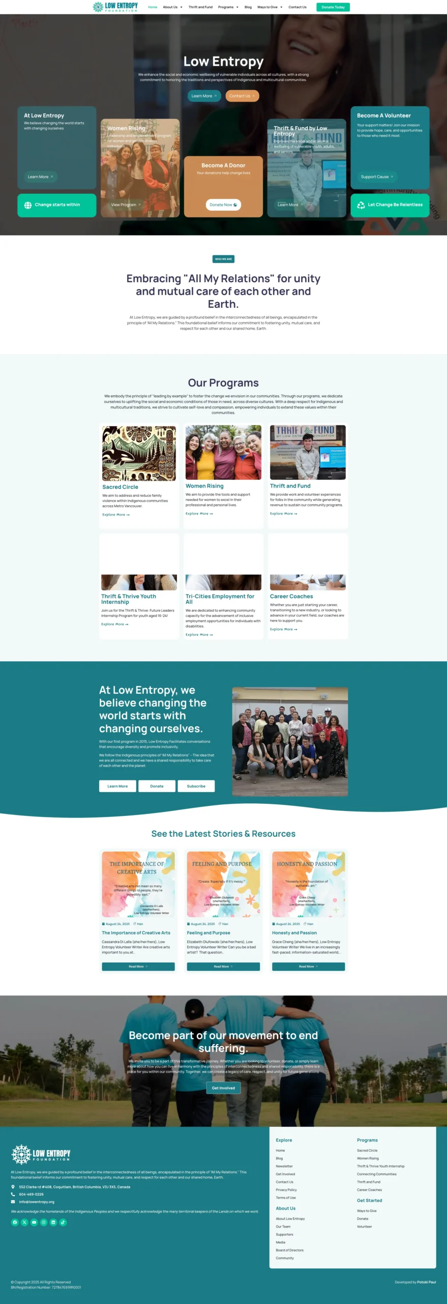 low entropy website