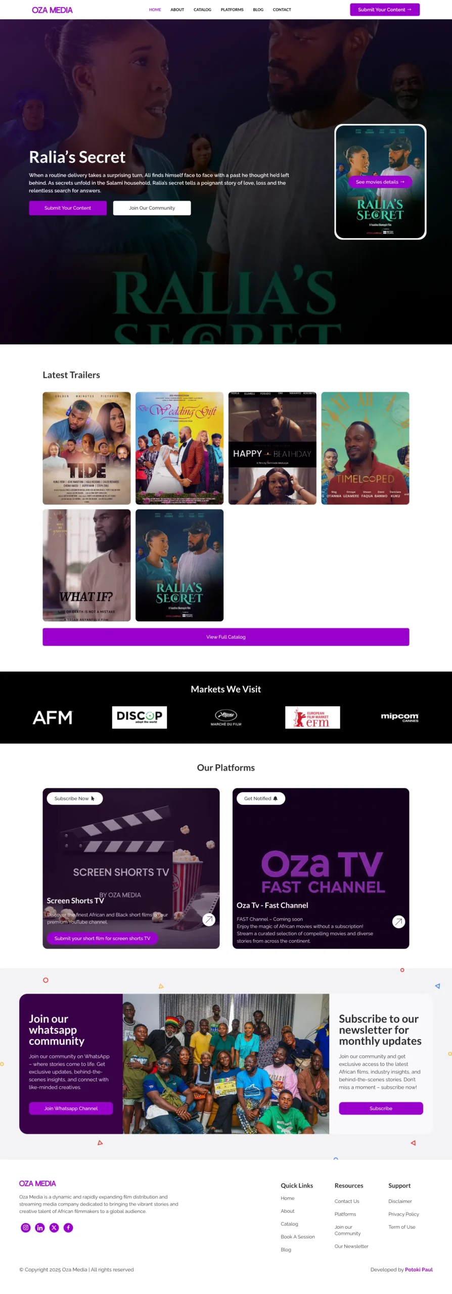 oza media website