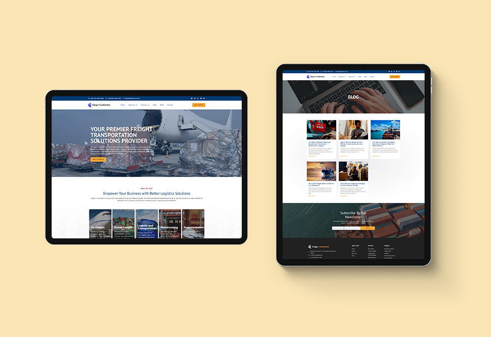 Cargo n Customers website