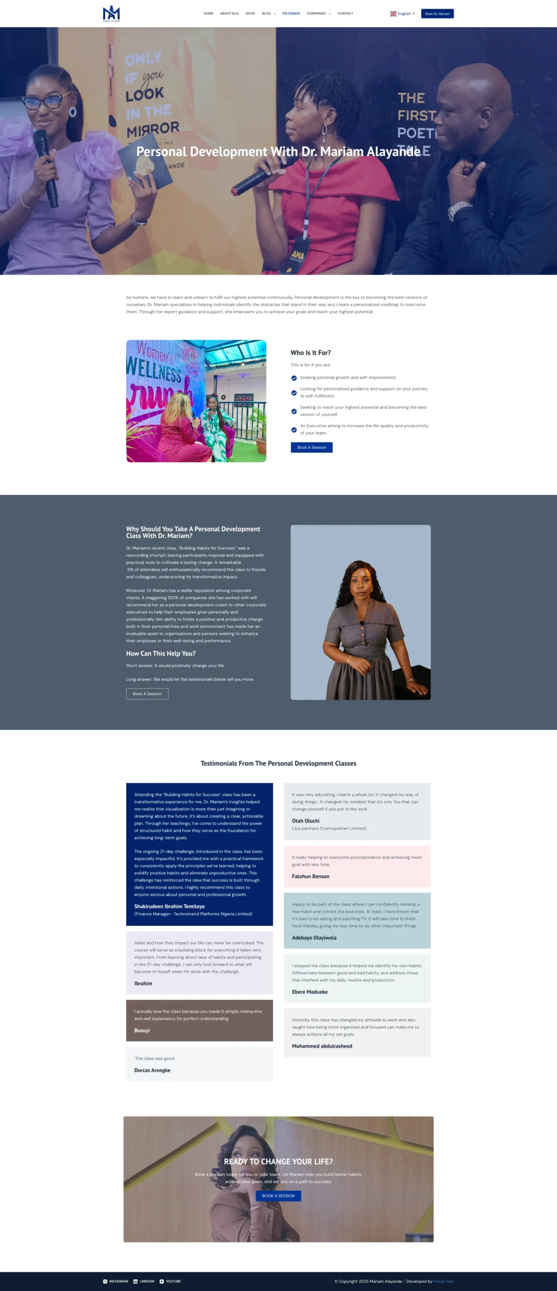 mariam alayande website
