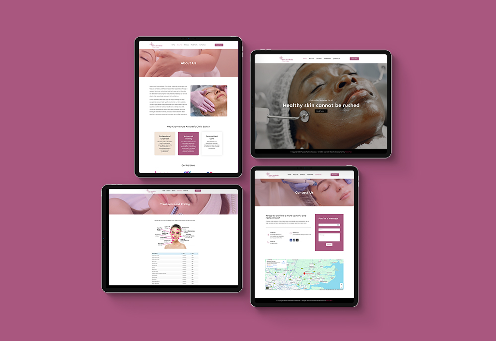 Pure Aesthetic Clinic website