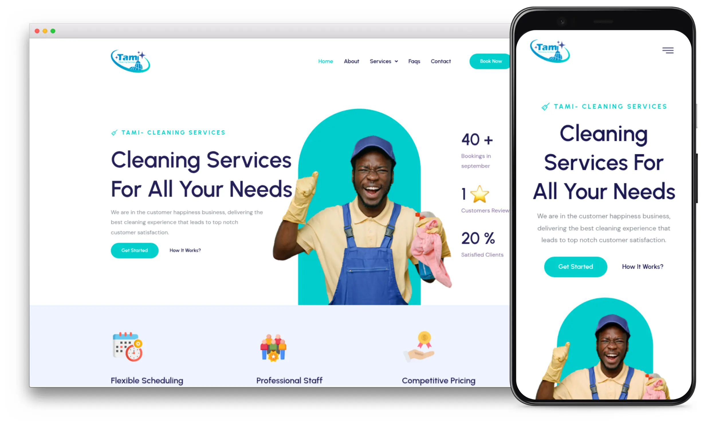 tami cleans website