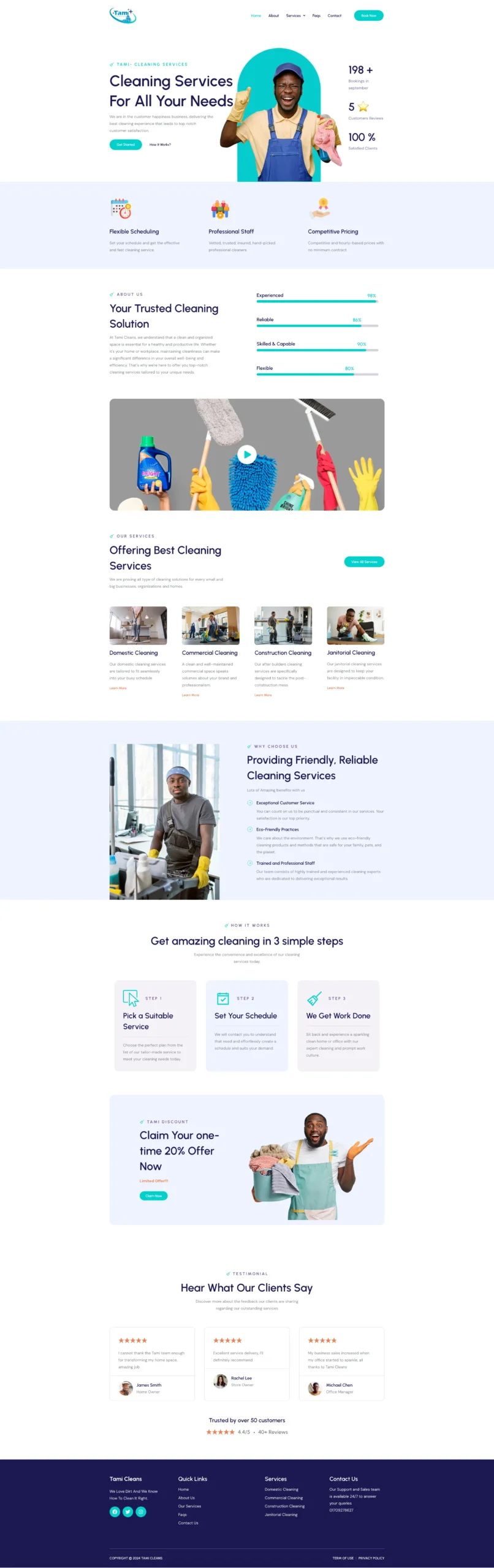 tami cleans website