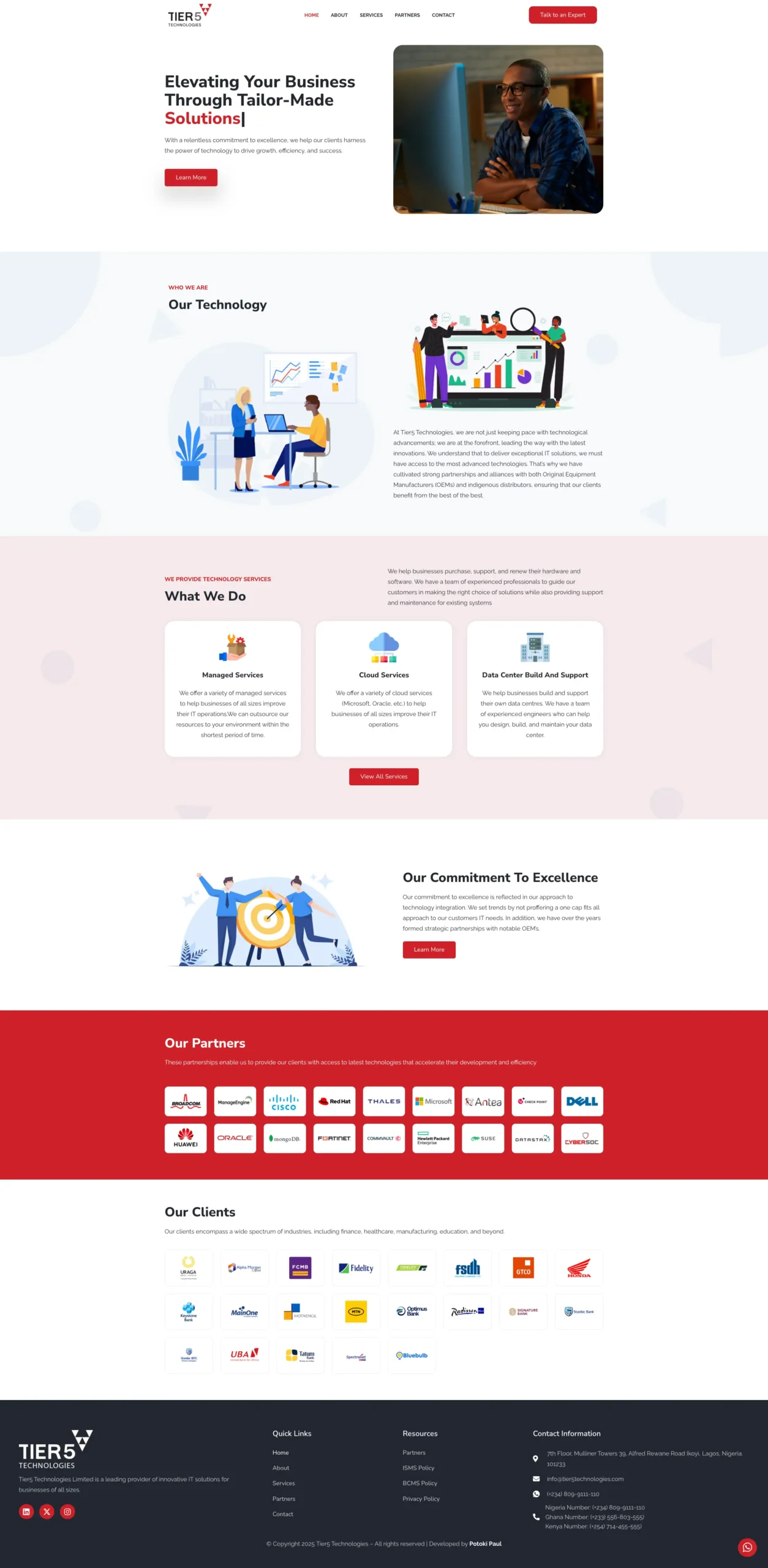tier5 technologies website