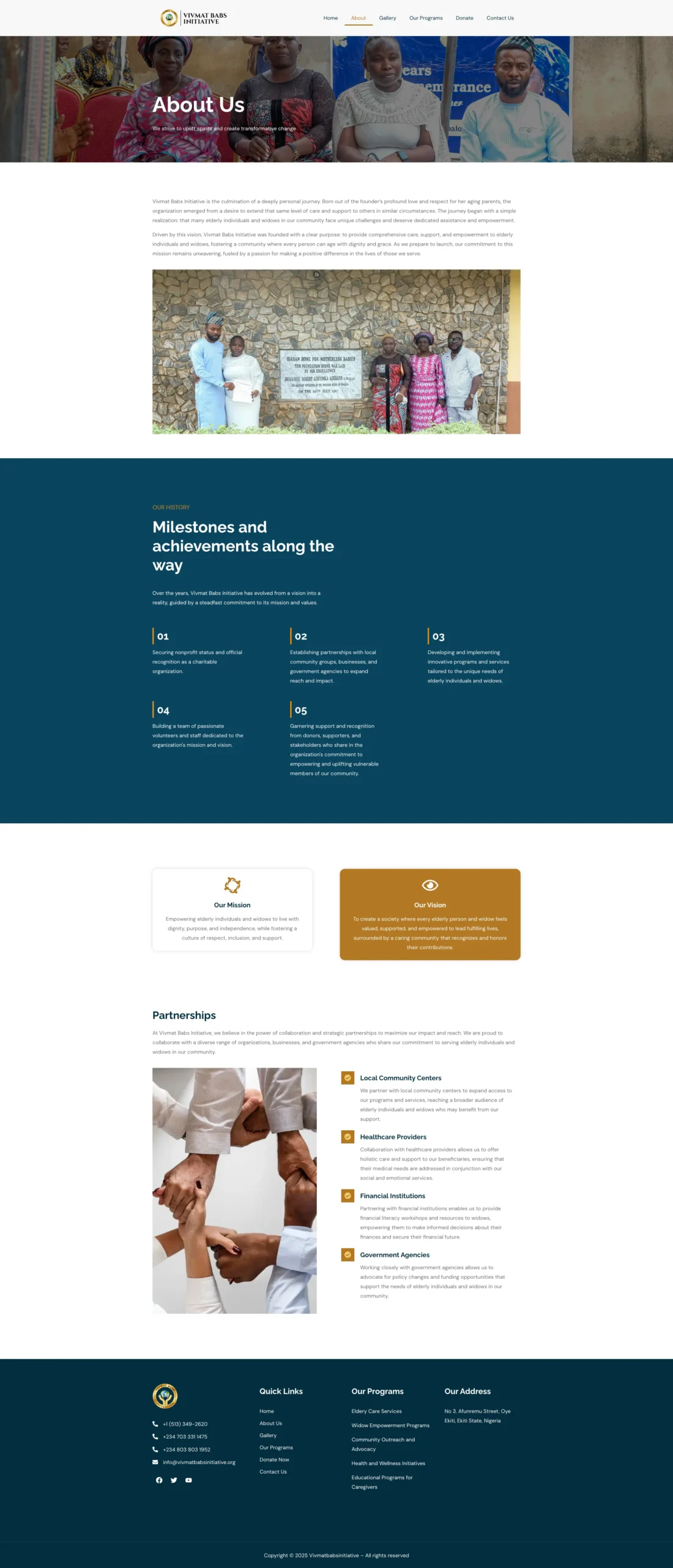 Vivmat Babs Initiative website