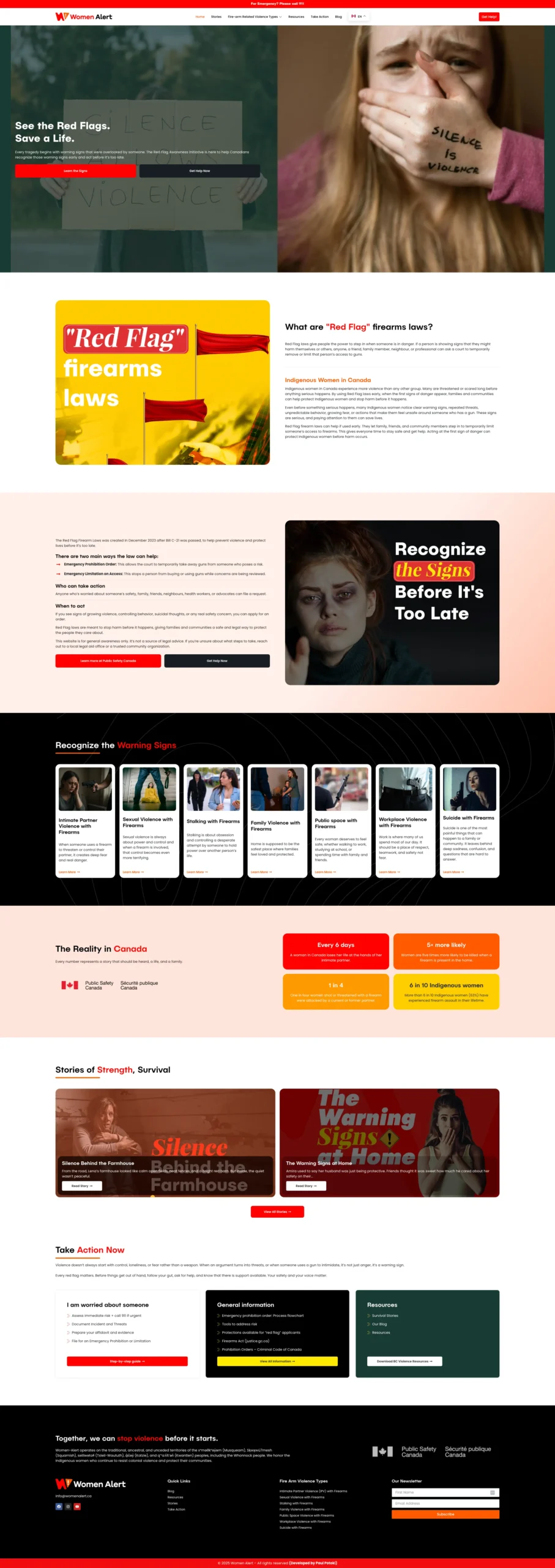 women alert website